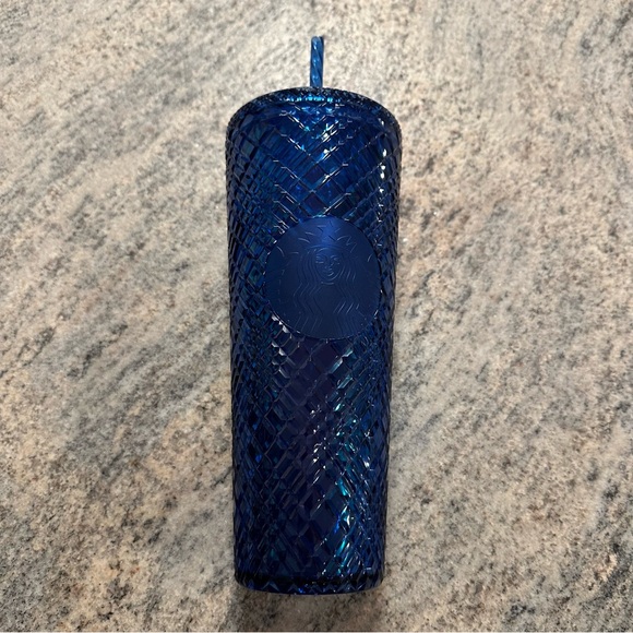 Starbucks Holiday 2022 Limited Azure Blue Tumbler Venti 24oz - Picture 1 of 6